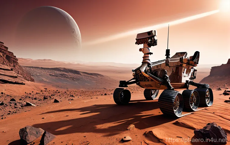 화성 탐사 로버 기술 - **Prompt 1: A Resilient Explorer on the Red Planet**
    "A highly detailed, cinematic shot of a Mar...