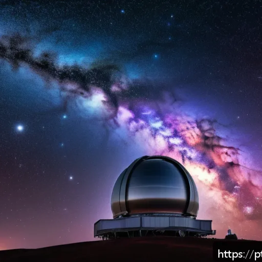 제임스 웹 우주망원경 기술 - A hyper-realistic image of a state-of-the-art space telescope orbiting Earth against the backdrop of...