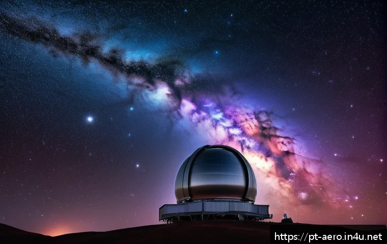 제임스 웹 우주망원경 기술 - A hyper-realistic image of a state-of-the-art space telescope orbiting Earth against the backdrop of...